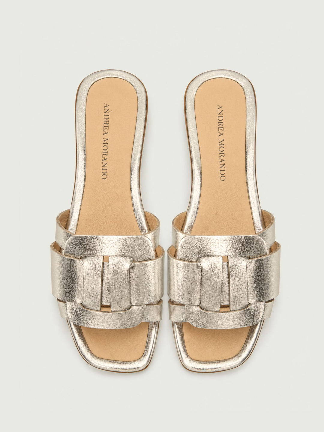 Ciabattina in pelle oro 15109 GOLD ANDREA MORANDO 