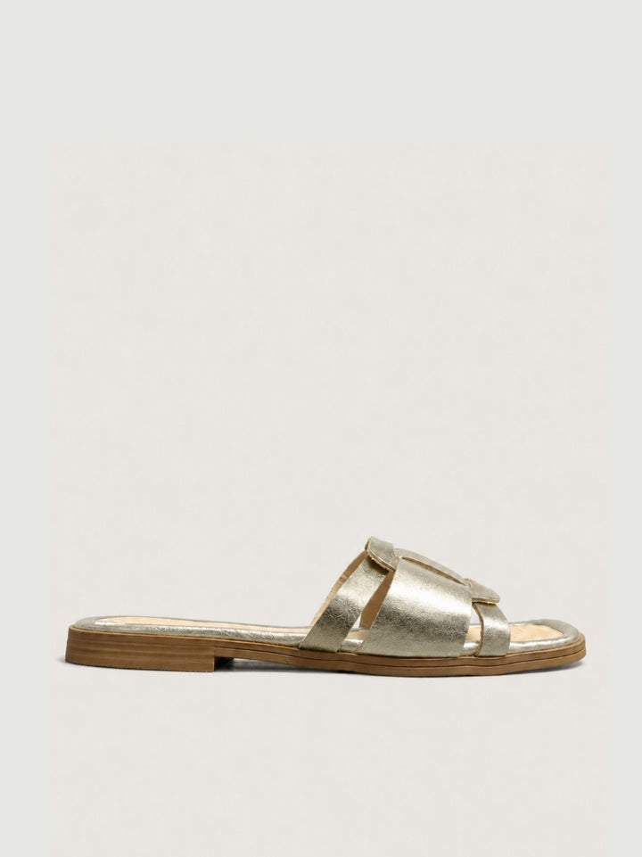 Ciabattina in pelle oro 15109 GOLD ANDREA MORANDO 