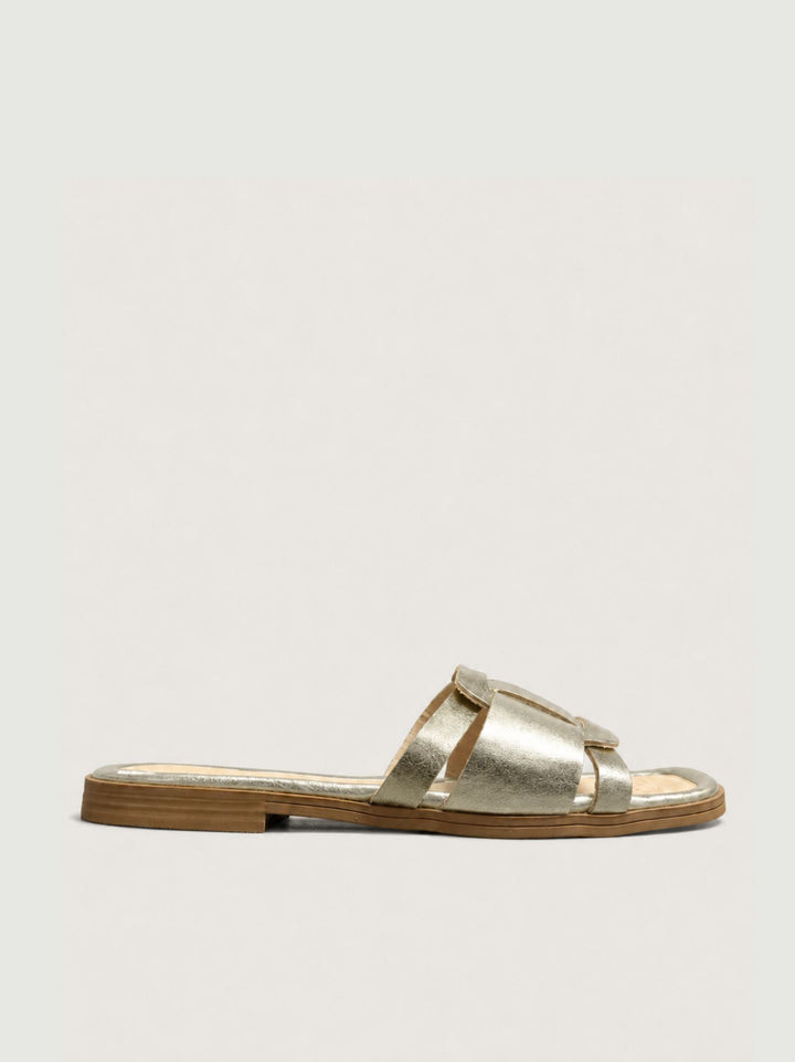 Ciabattina in pelle oro 15109 GOLD ANDREA MORANDO 