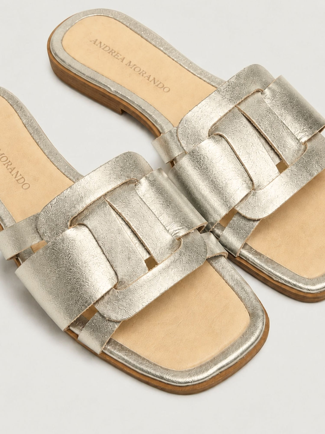 Ciabattina in pelle oro 15109 GOLD ANDREA MORANDO 