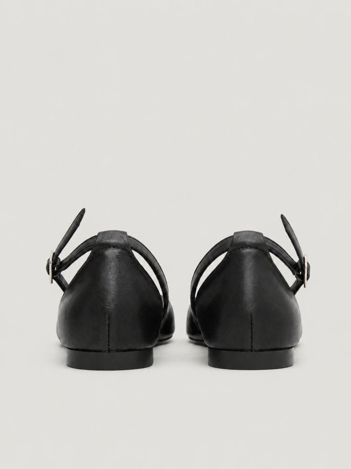 Sandalo basso intrecciato in pelle nera 240276 BLACK ANDREA MORANDO 