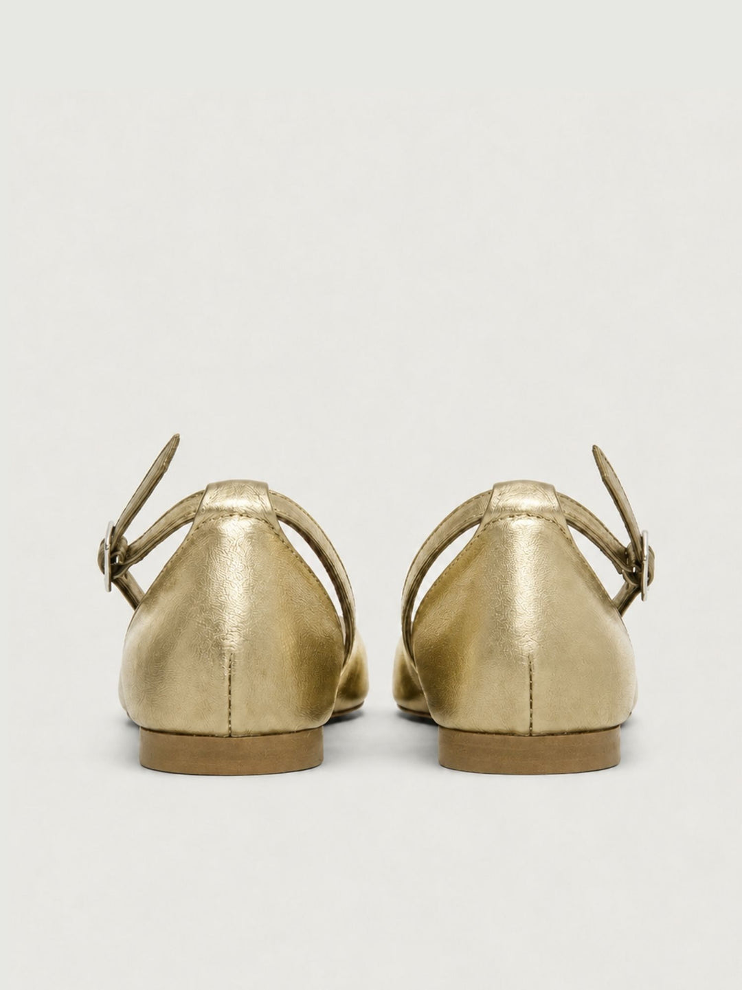 Sandalo basso intrecciato in pelle oro 240276 GOLD ANDREA MORANDO 