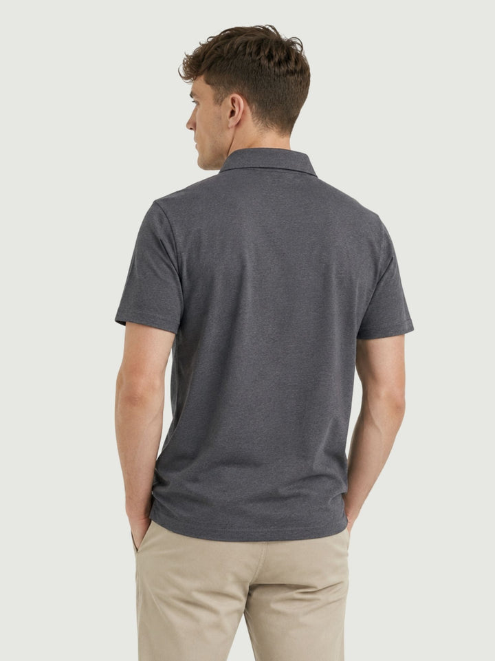 Polo con taschino navy 1069U NAVY ANDREA MORANDO 