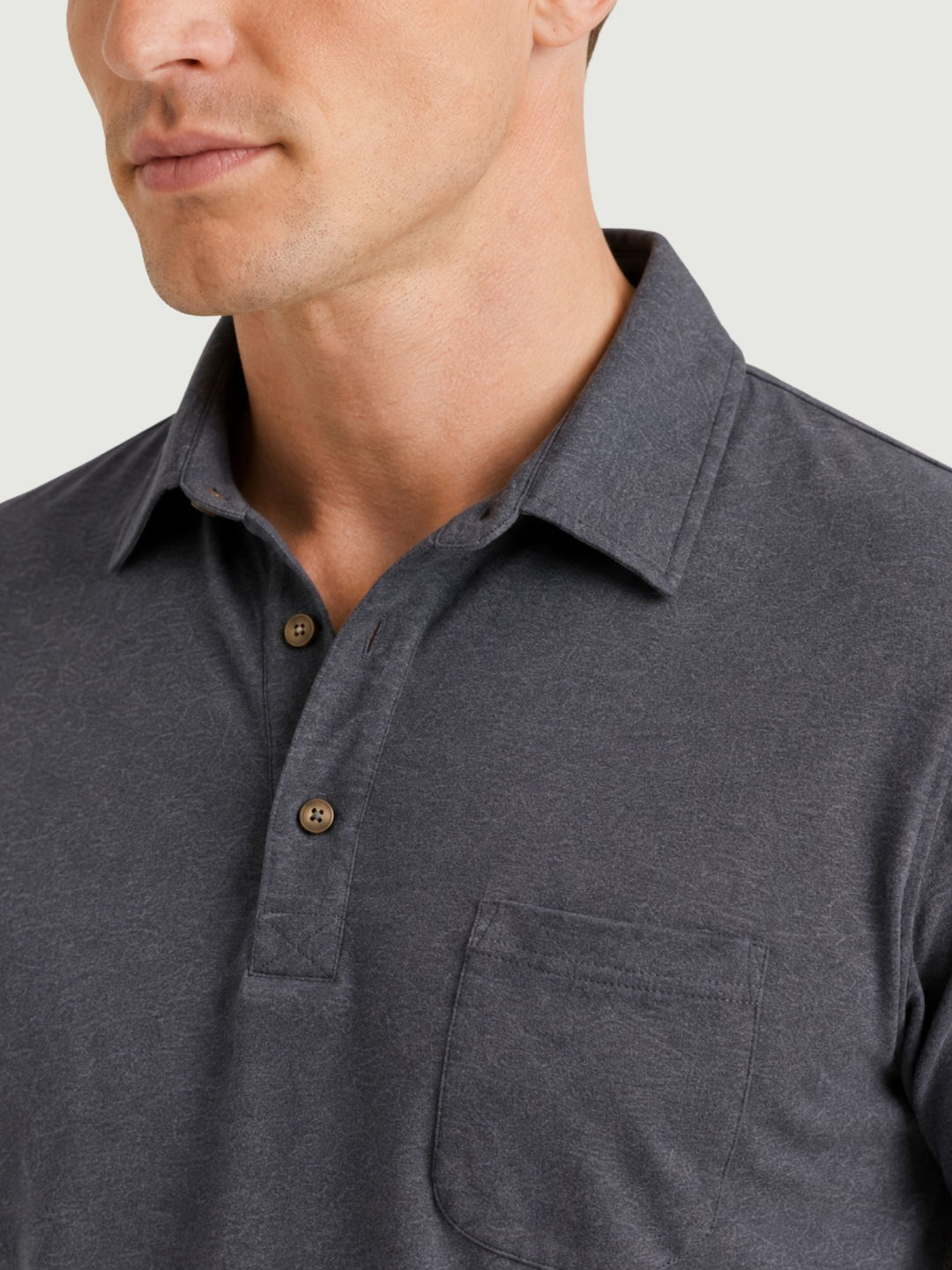 Polo con taschino navy 1069U NAVY ANDREA MORANDO 