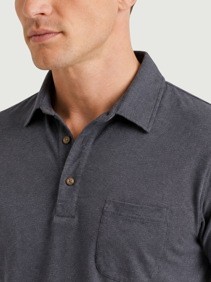 Polo con taschino navy 1069U NAVY ANDREA MORANDO 