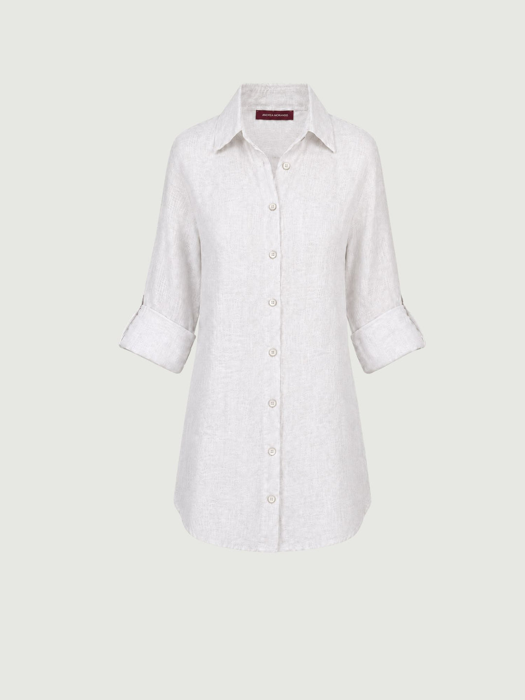 Camicia in lino bianca 6CM0552 BIANCO ANDREA MORANDO 