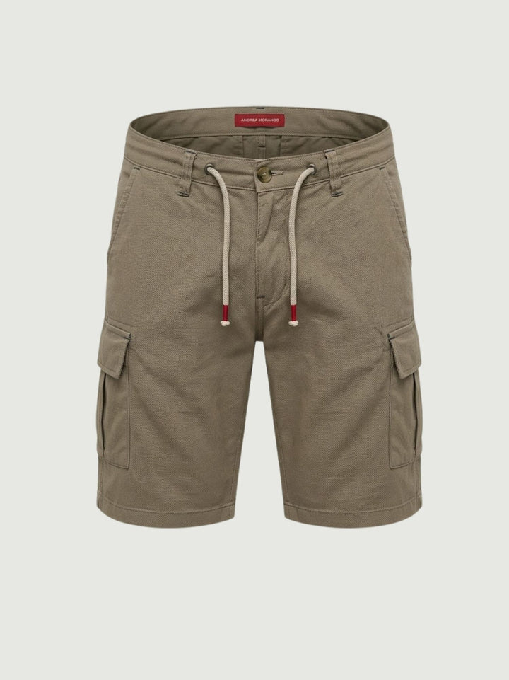 Bermuda con coulisse verde militare BR010587 ARMY ANDREA MORANDO 