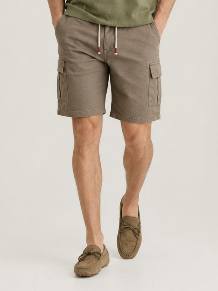 Bermuda con coulisse verde militare BR010587 ARMY ANDREA MORANDO 