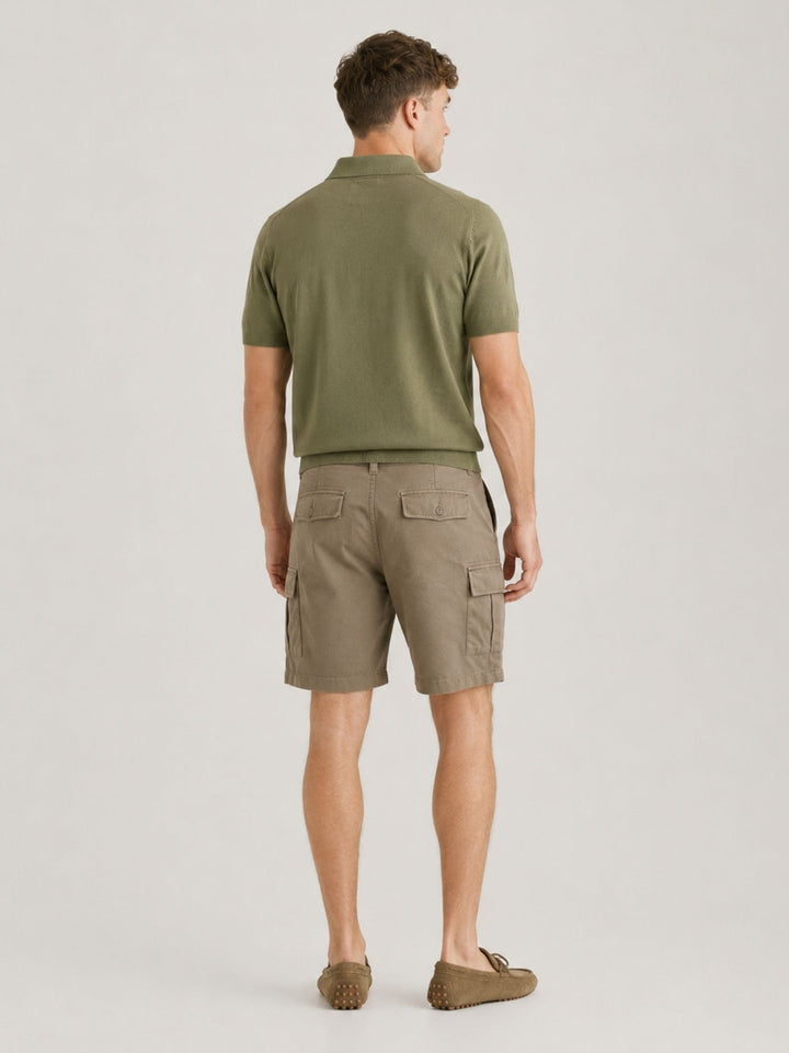 Bermuda con coulisse verde militare BR010587 ARMY ANDREA MORANDO 