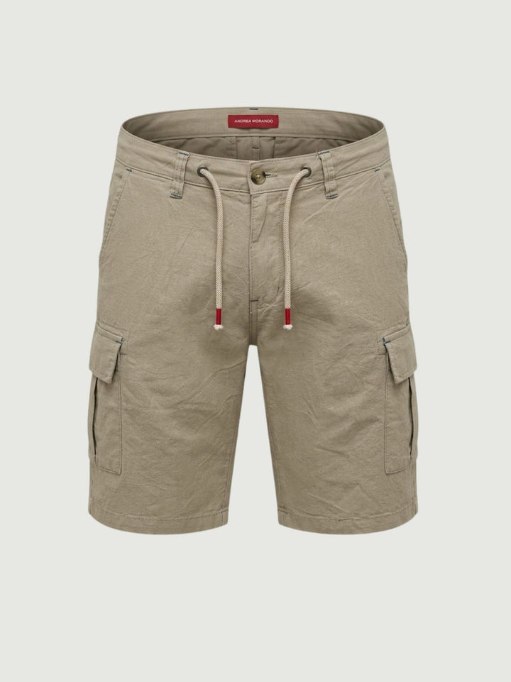 Bermuda con coulisse sabbia BR010587 SAND ANDREA MORANDO 