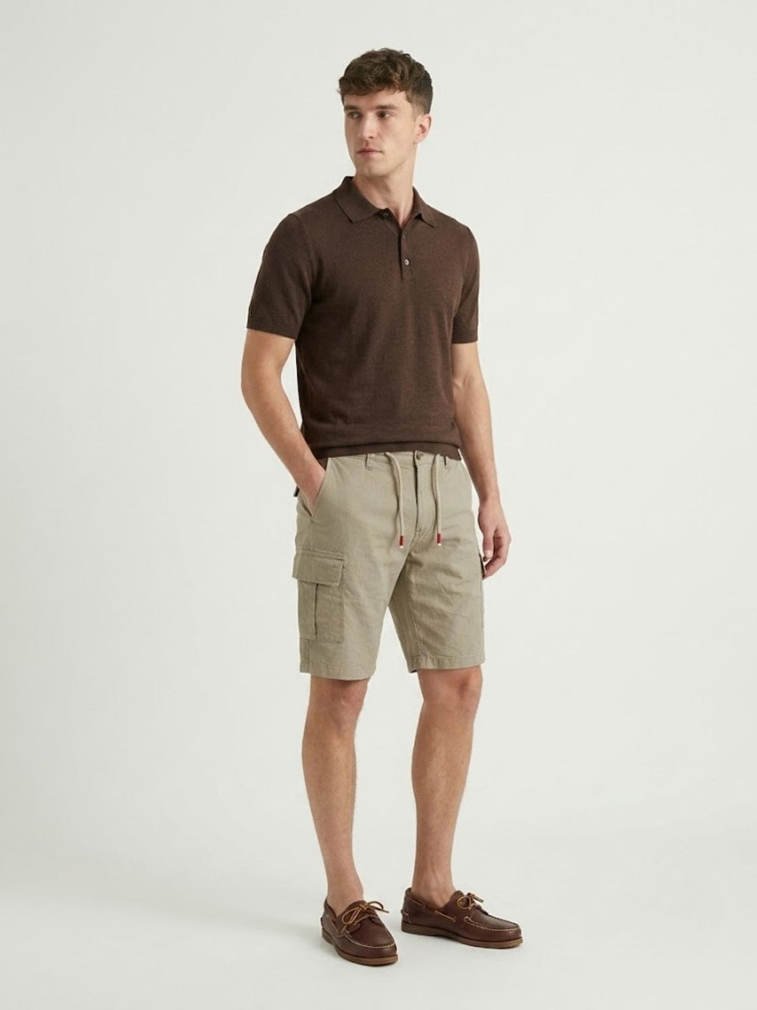 Bermuda con coulisse sabbia BR010587 SAND ANDREA MORANDO 
