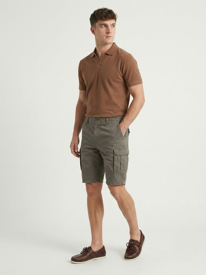 Bermuda cargo in cotone verde miilitare BR010673 ARMY ANDREA MORANDO 