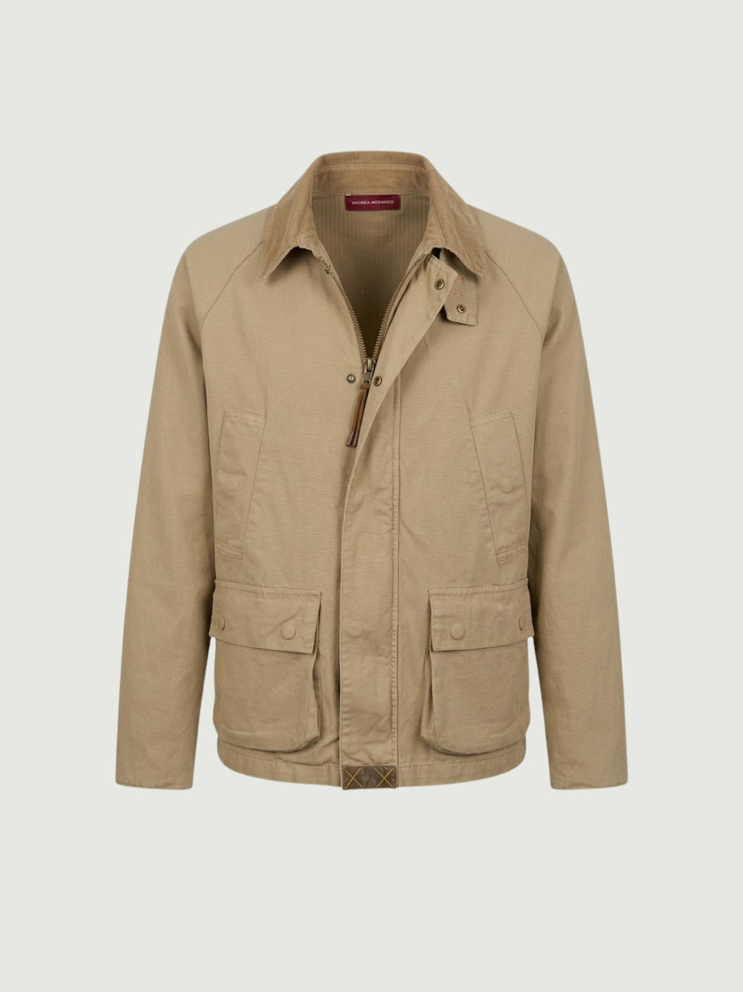 Work Jacket Barn in cotone cammello GB031269 CAMMELLO ANDREA MORANDO 