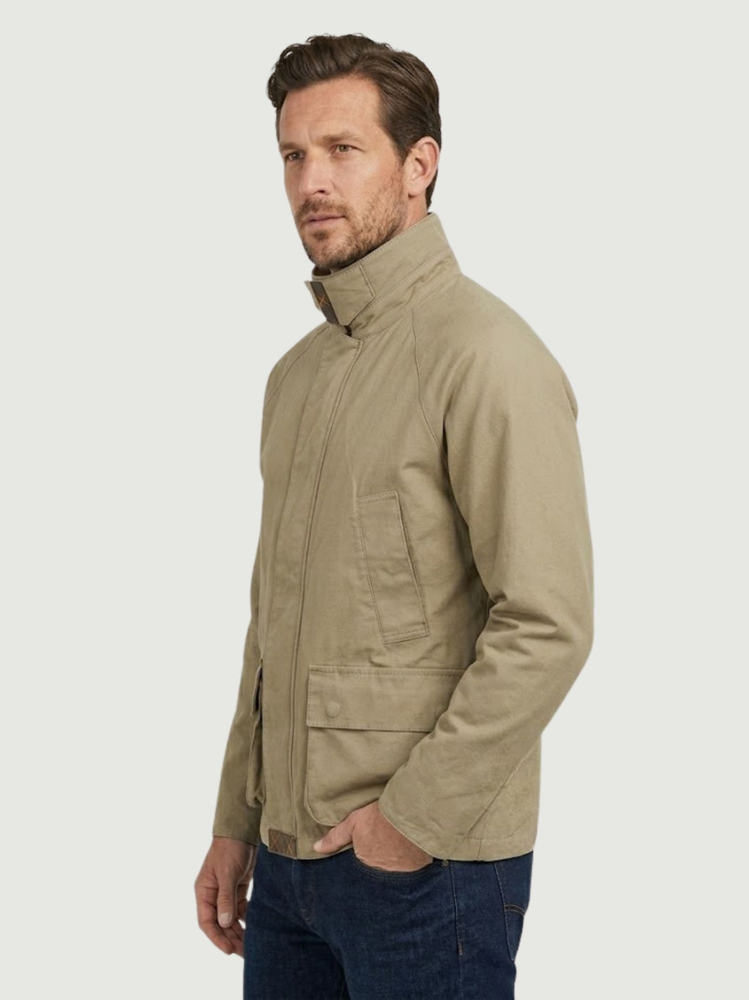 Work Jacket Barn in cotone cammello GB031269 CAMMELLO ANDREA MORANDO 
