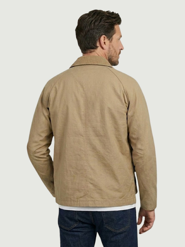 Work Jacket Barn in cotone cammello GB031269 CAMMELLO ANDREA MORANDO 
