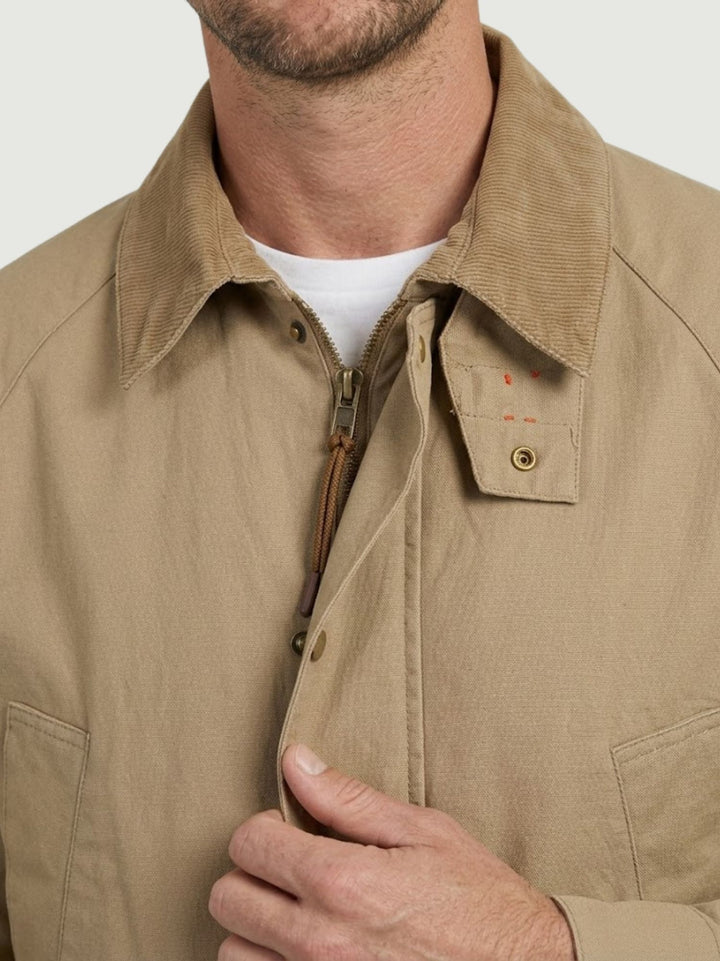 Work Jacket Barn in cotone cammello GB031269 CAMMELLO ANDREA MORANDO 