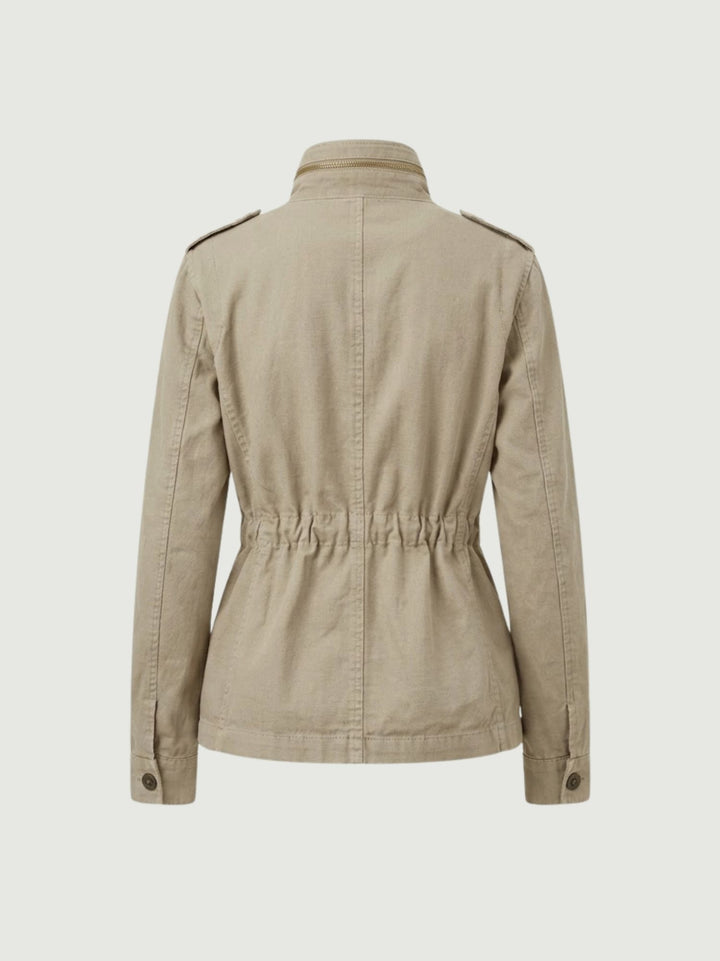Field Jacket in cotone color sabbia JK025337D CASHMERE ANDREA MORANDO 