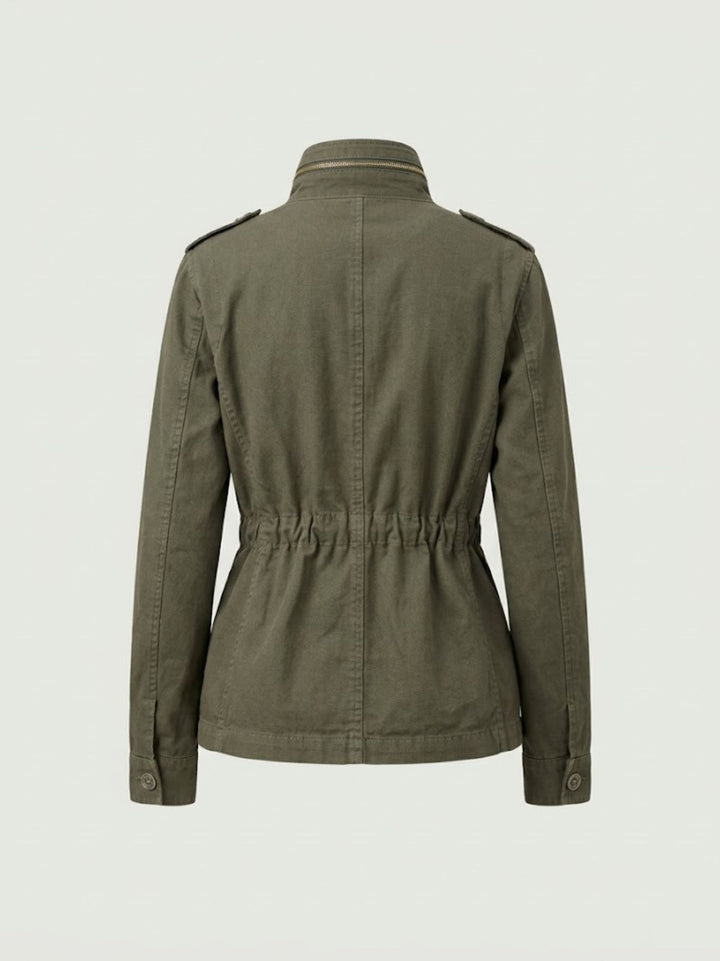 Field Jacket in cotone verde militare JK025337D VERDE ANDREA MORANDO 