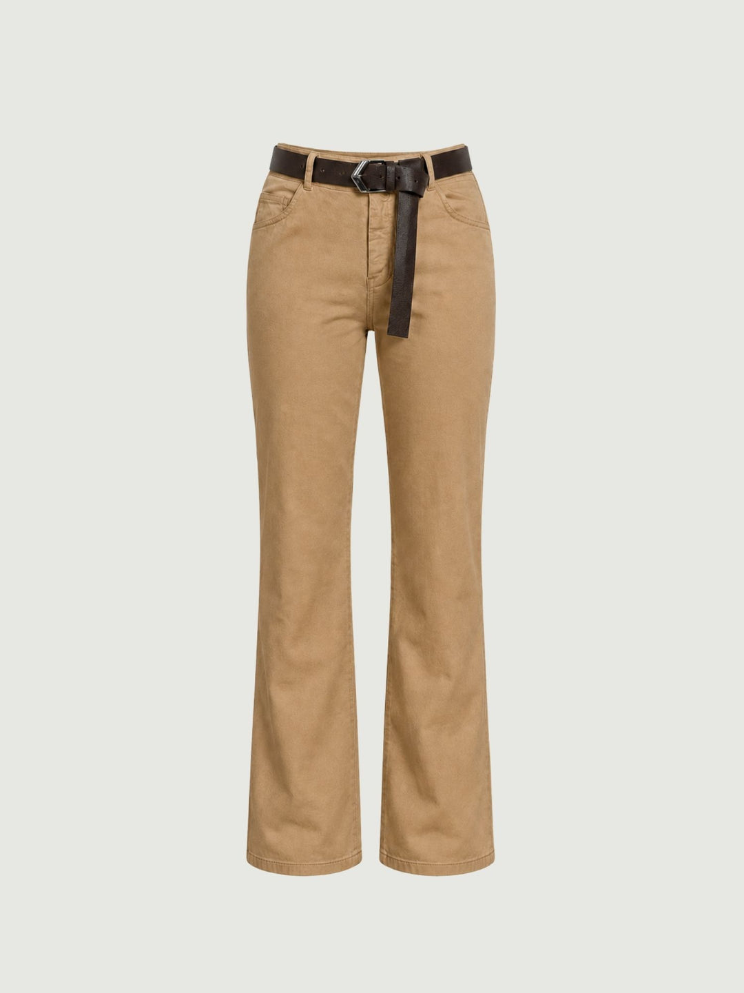 Pantalone a zampa in cotone caramello 5048 CAMMELLO ANDREA MORANDO 