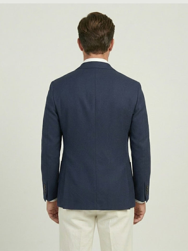 Blazer monopetto blu navy CARABINA BLU ANDREA MORANDO 