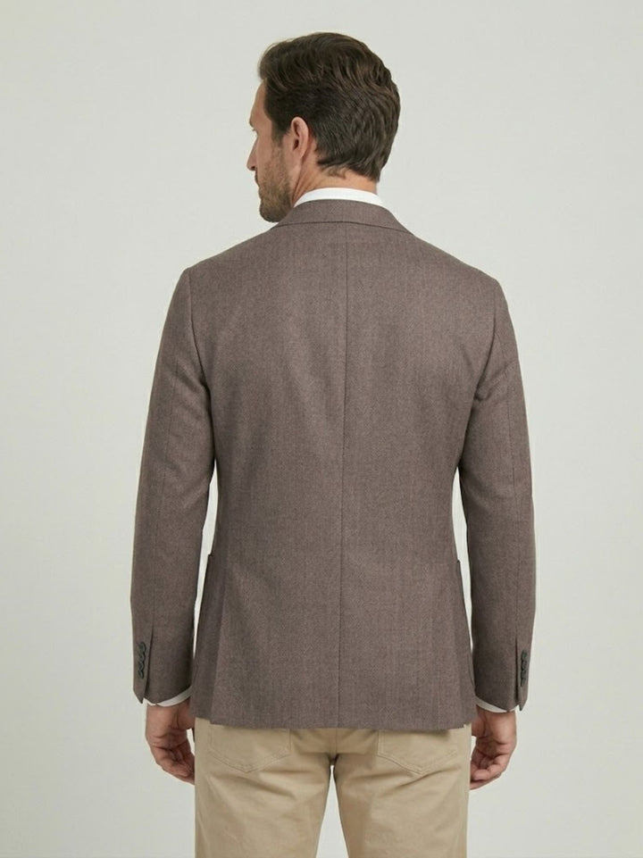Blazer monopetto marrone CARABINA MORO ANDREA MORANDO 