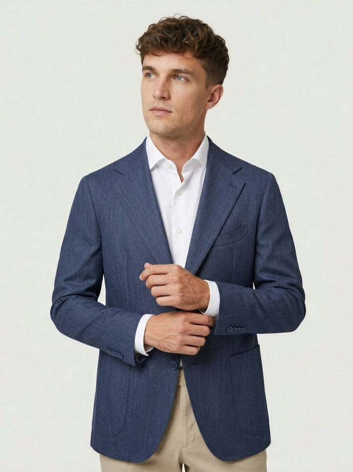 Blazer fiammato blu MICHIGAN 22 ANDREA MORANDO 