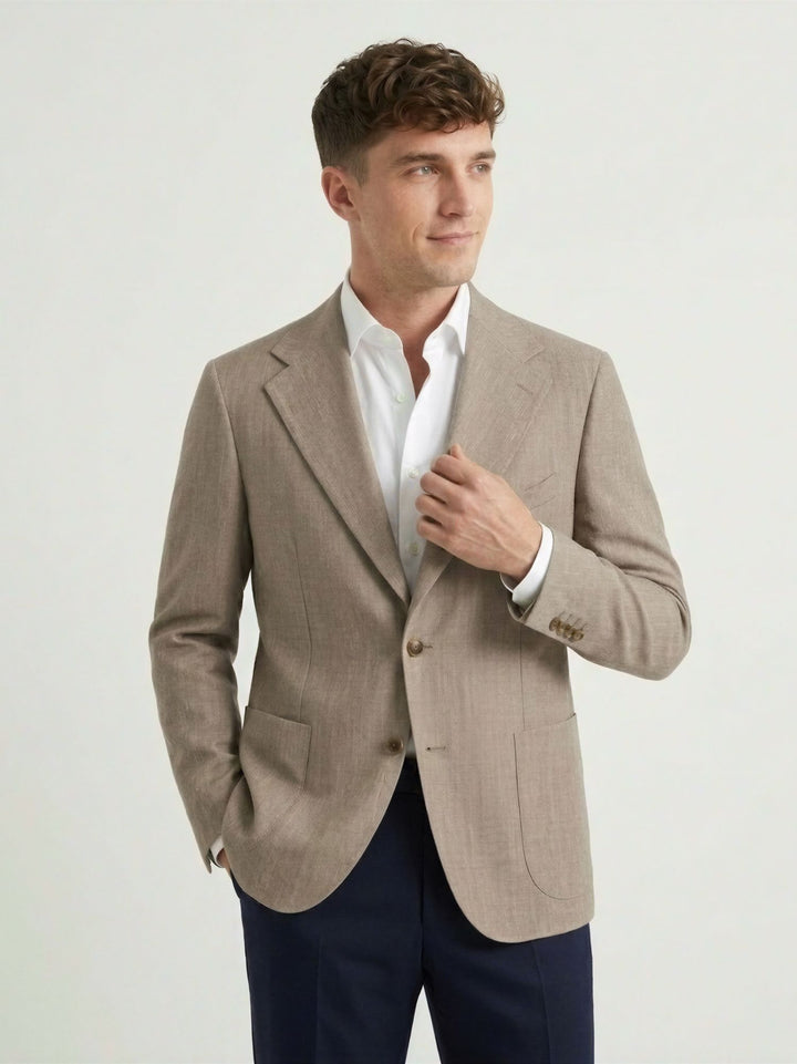 Blazer fiammato tortora MICHIGAN 3 ANDREA MORANDO 
