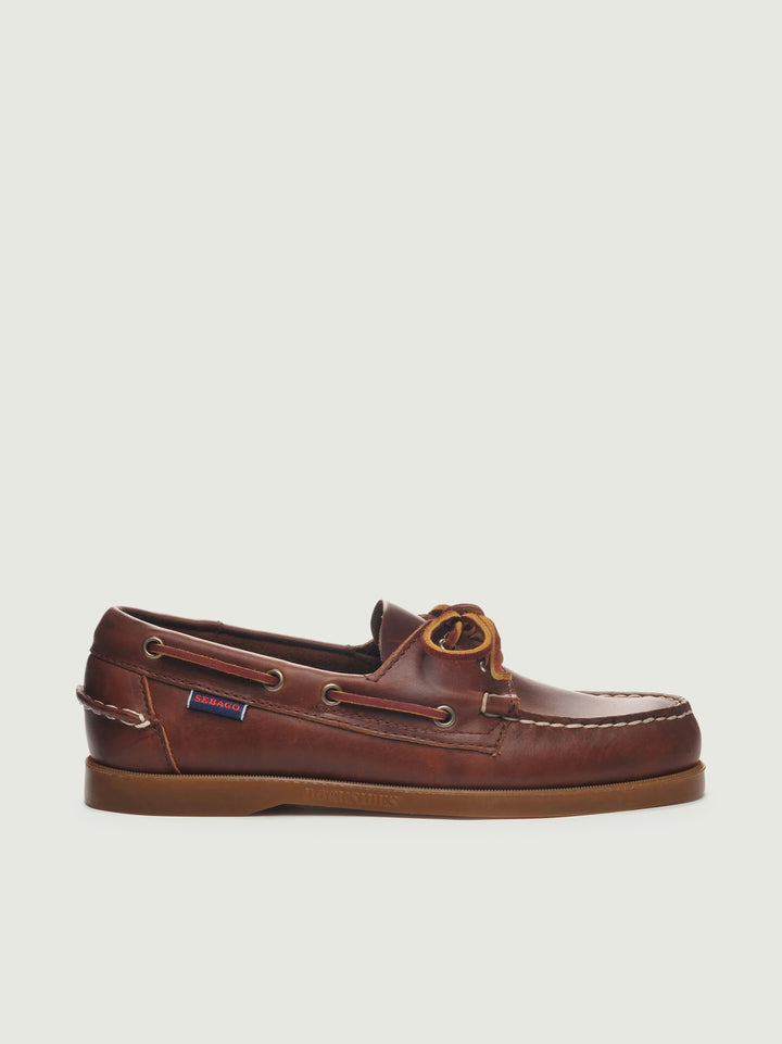 Mocassino Docksides Portland in pelle cerata marrone 70000G0 A20 SEBAGO 