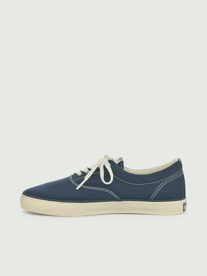 Retro sailing sneaker Hurricane Deck in cotone navy 72131BW 908 SEBAGO 
