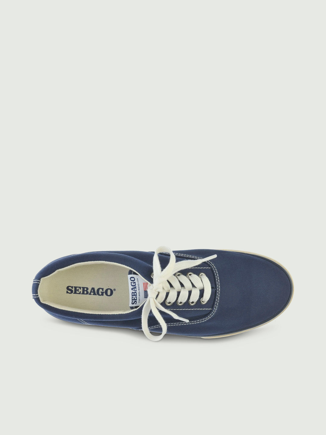 Retro sailing sneaker Hurricane Deck in cotone navy 72131BW 908 SEBAGO 