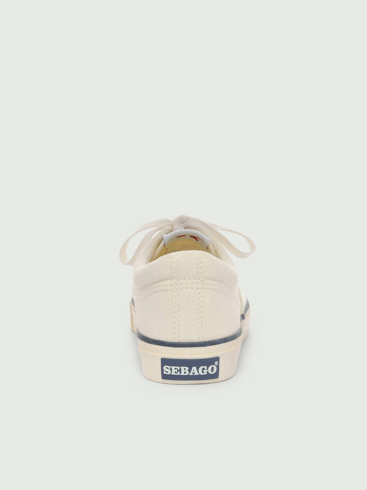 Retro sailing sneaker Hurricane Deck in cotone ecru 72131BW 971 SEBAGO 