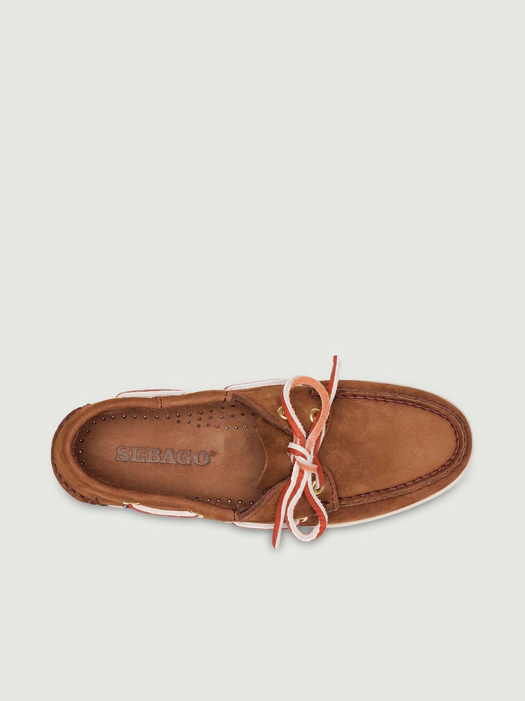 Mocassino Docksides Portland in nabuck marrone 74121SW ACO SEBAGO 