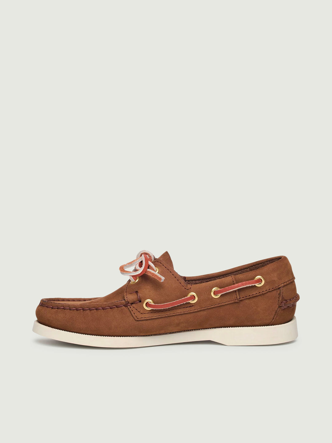 Mocassino Docksides Portland in nabuck marrone 74121SW ACO SEBAGO 