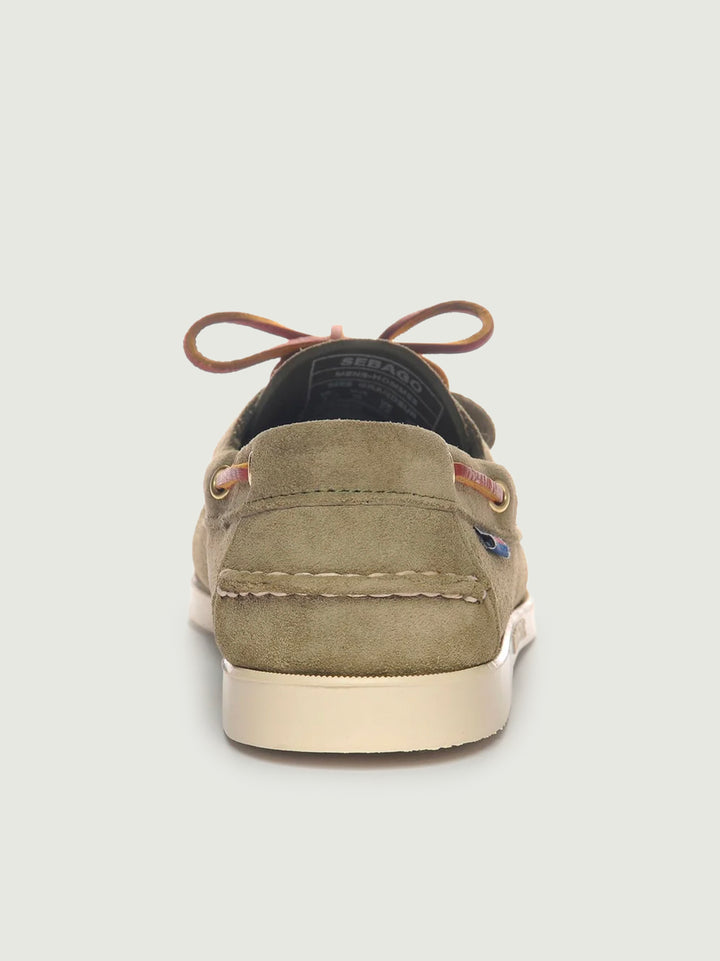 Mocassino Docksides Portland Artisan in pelle scamosciata verde 78123GW AFP SEBAGO 