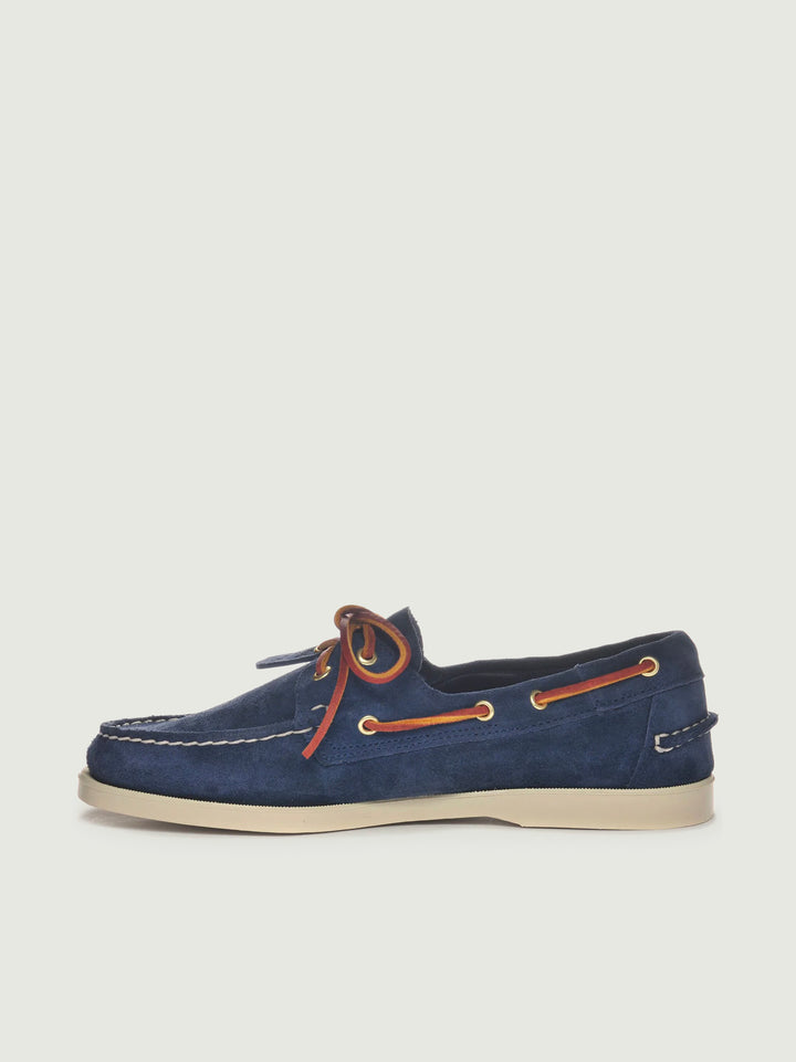 Mocassino Docksides Portland Artisan in pelle scamosciata blu 78123GW AI0 SEBAGO 