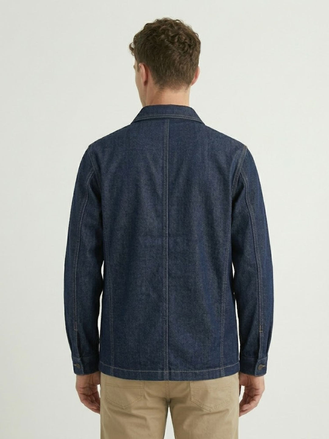Work jacket in denim lavaggio scuro JACKET019 B0 UNIFORM 