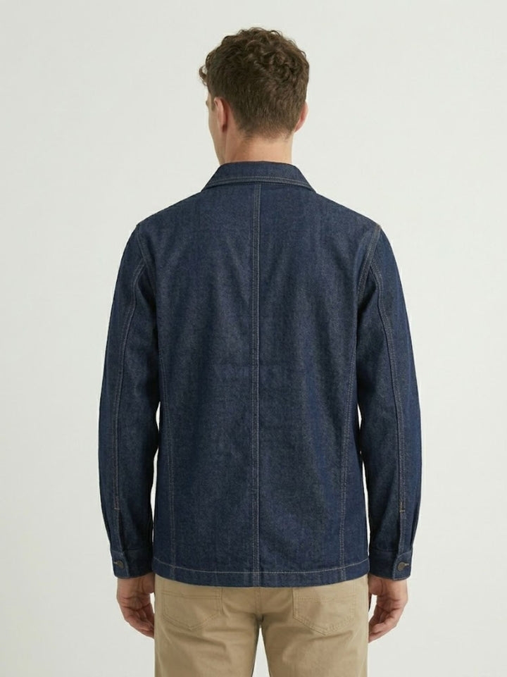 Work jacket in denim lavaggio scuro JACKET019 B0 UNIFORM 