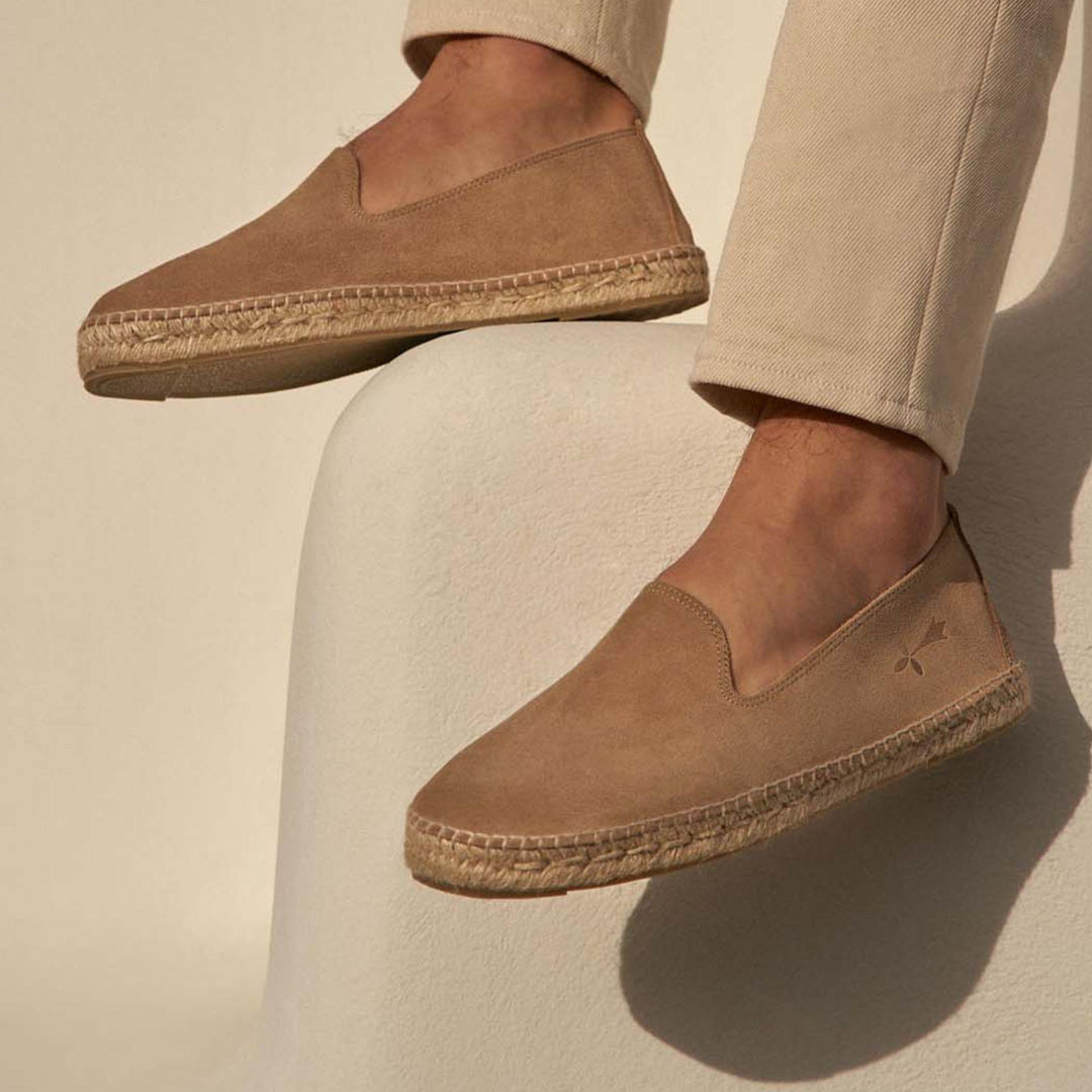 Espadrillas Hampton in camoscio beige