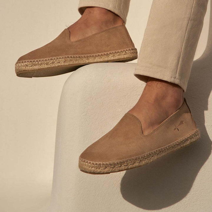 Espadrillas Hampton in camoscio beige