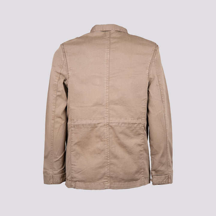 FIELD JACKET IN COTONE BEIGE