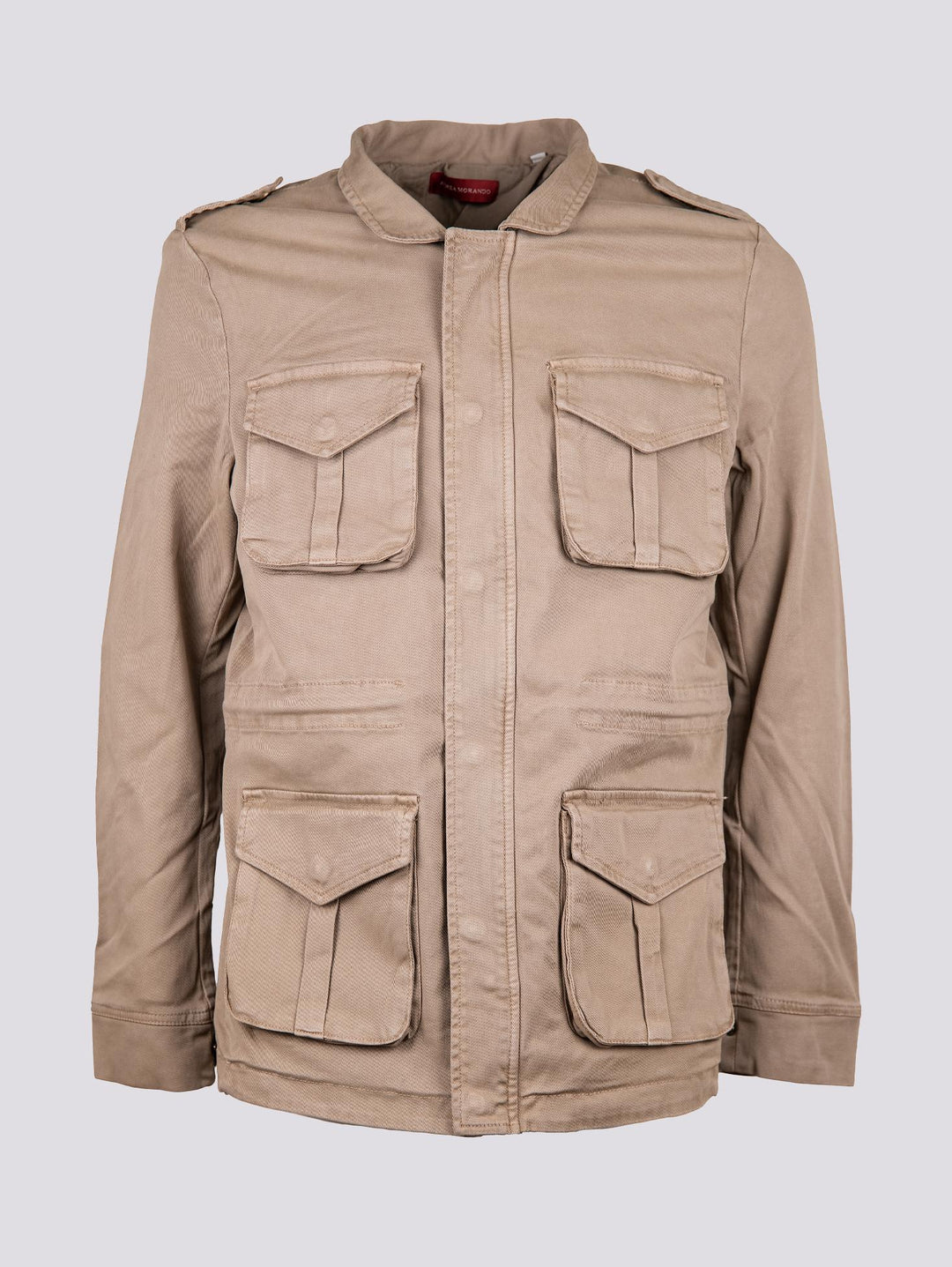 FIELD JACKET IN COTONE BEIGE