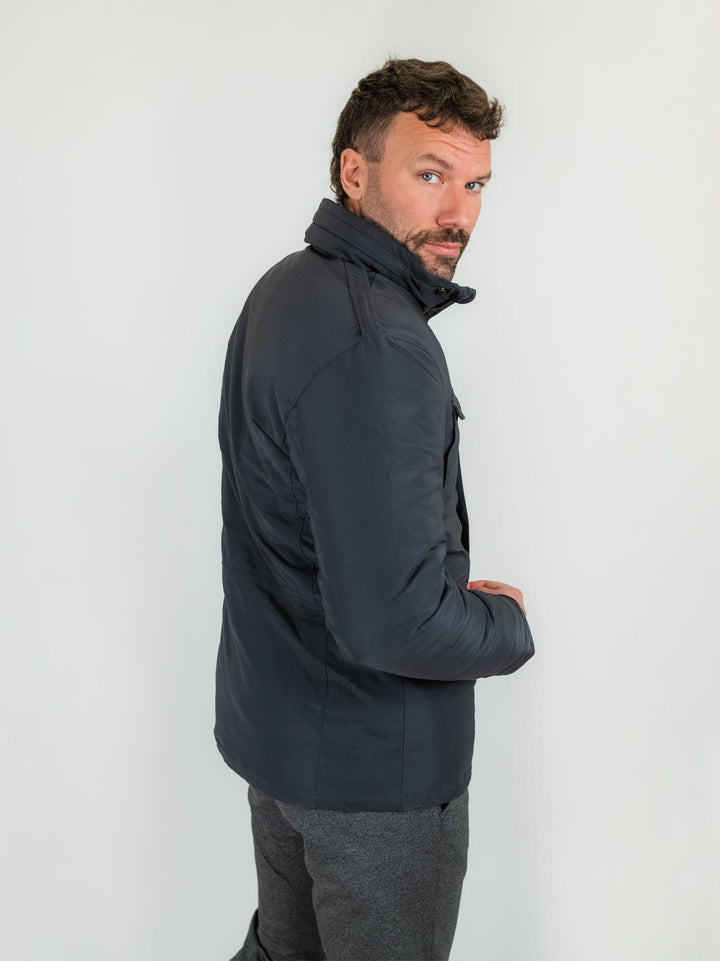 Field jacket blu imbottita