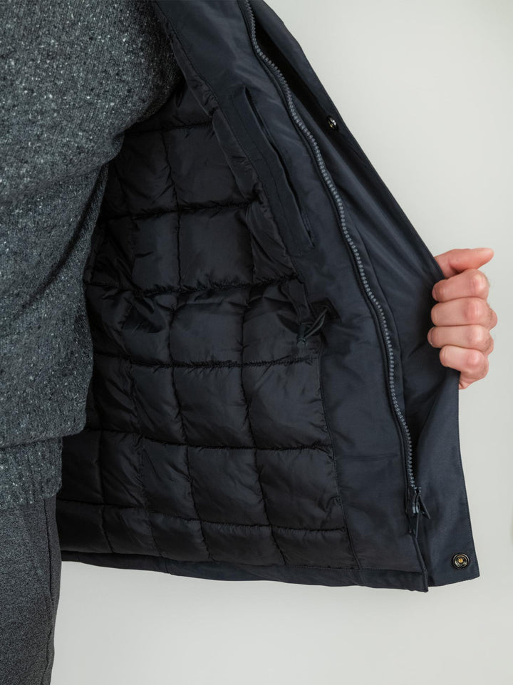 Field jacket blu imbottita