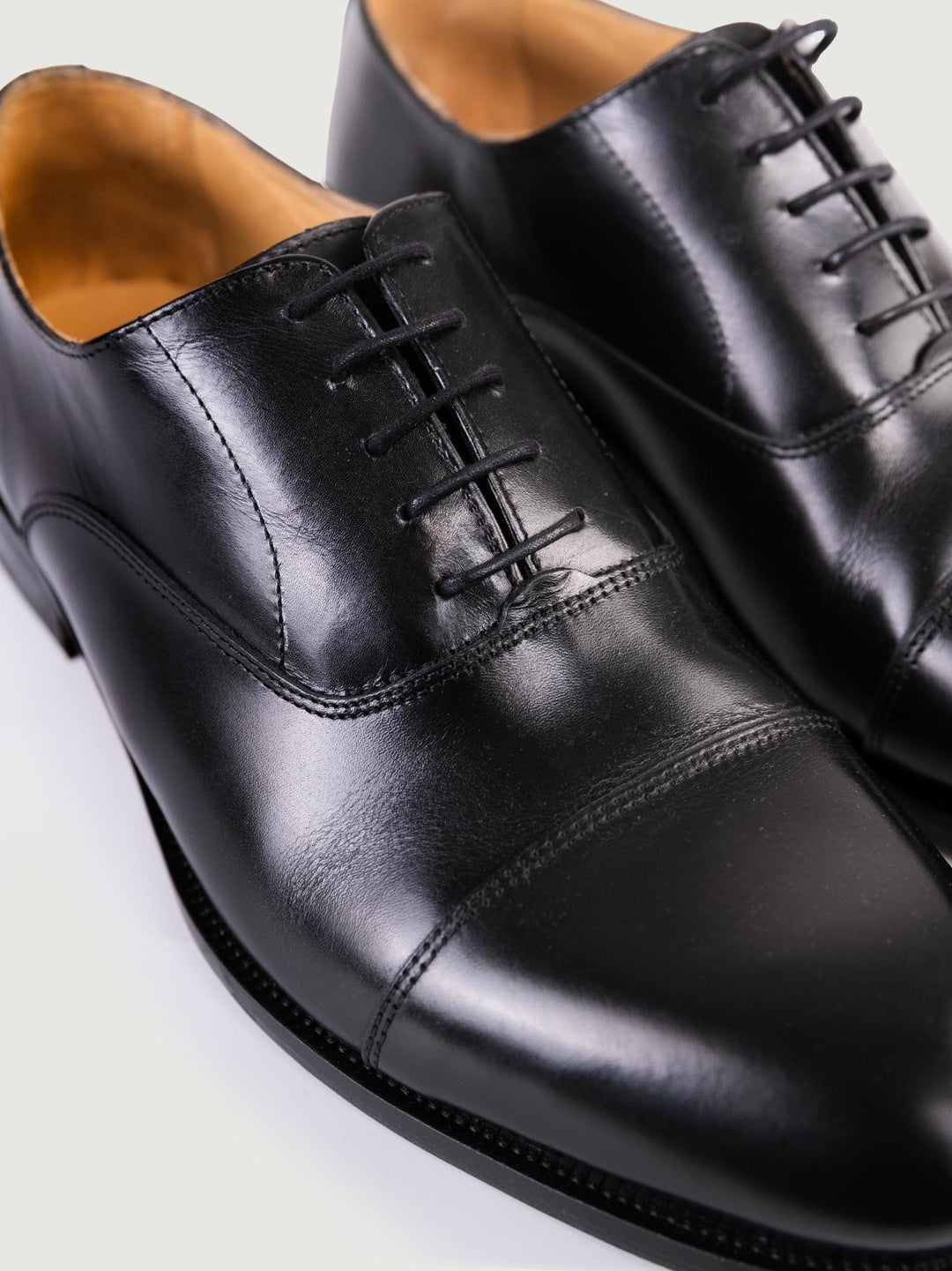 Francesina in pelle nera