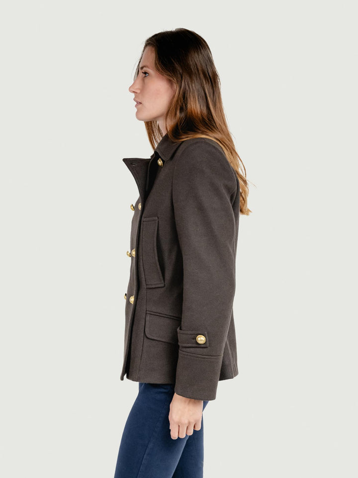 GIACCA DOPPIOPETTO IN MISTO LANA TESTA MORO