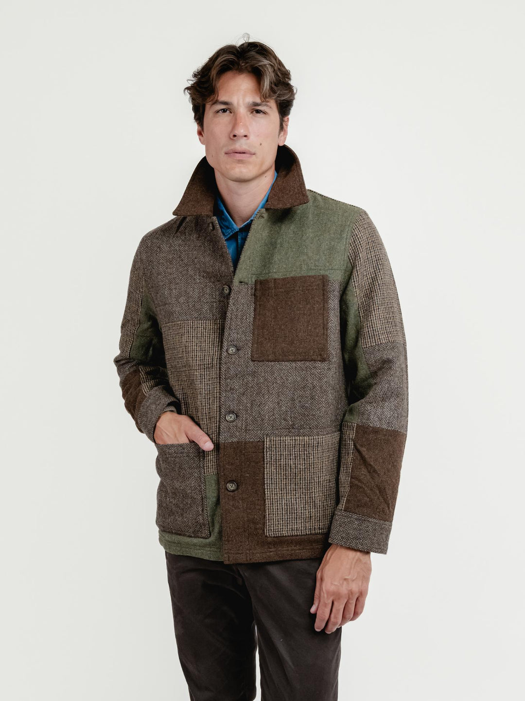 GIACCA IN LANA MODELLO DORR PATCHWORK MULTICOLOR