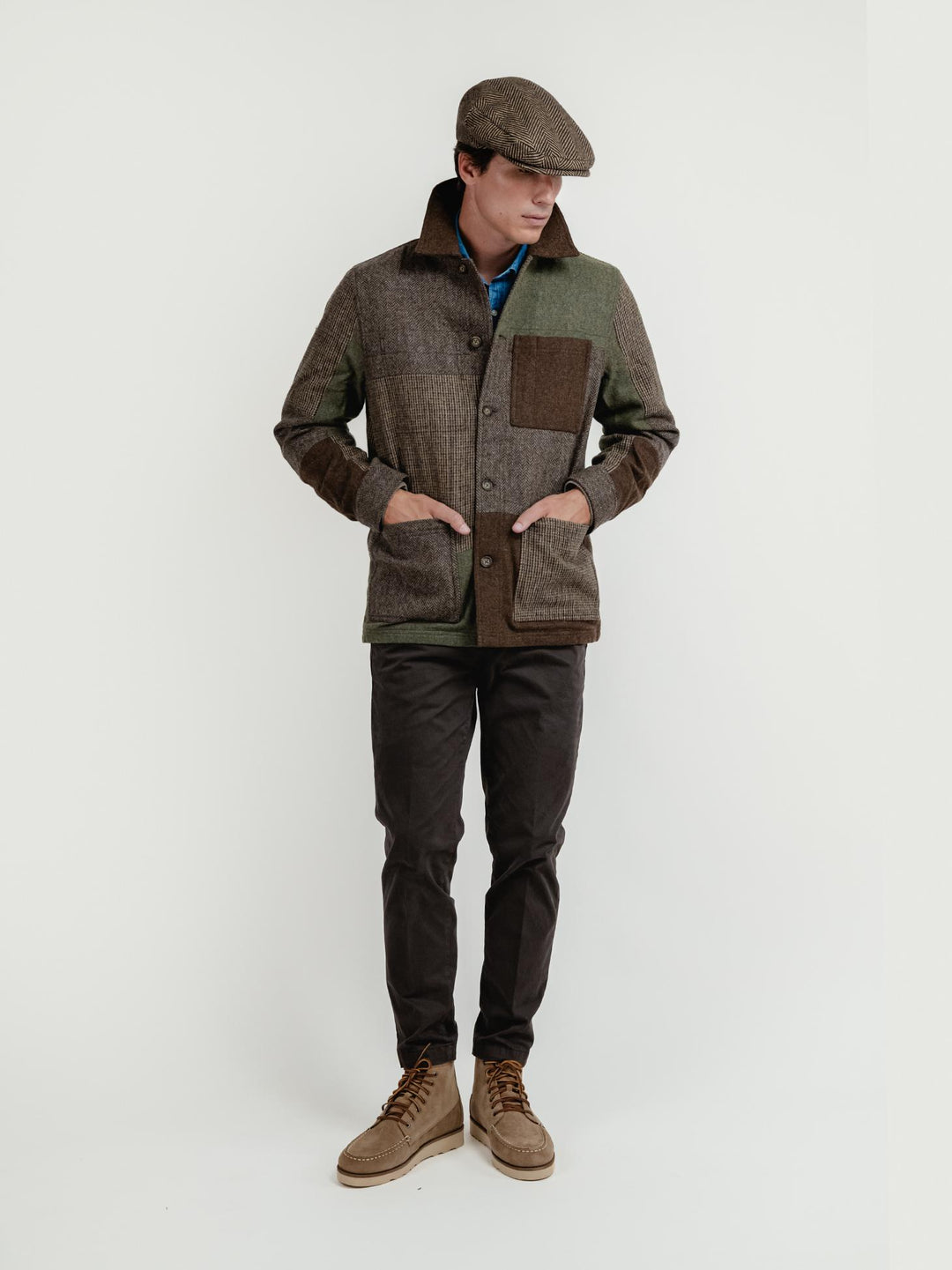 GIACCA IN LANA MODELLO DORR PATCHWORK MULTICOLOR