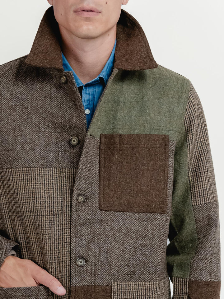 GIACCA IN LANA MODELLO DORR PATCHWORK MULTICOLOR