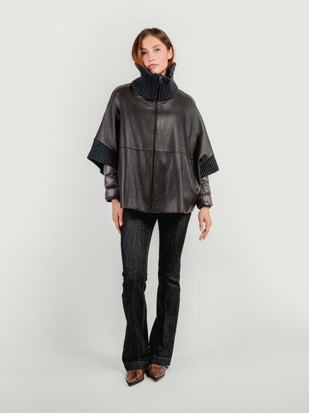 GIACCA MANTELLA LAVINIA CON PIUMINO 3 IN 1 TESTA MORO