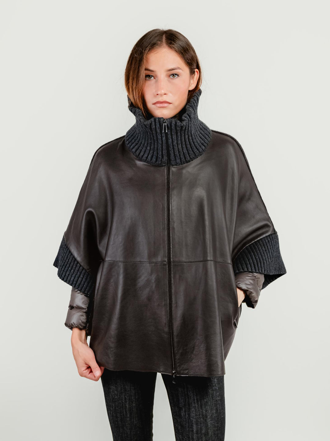 GIACCA MANTELLA LAVINIA CON PIUMINO 3 IN 1 TESTA MORO